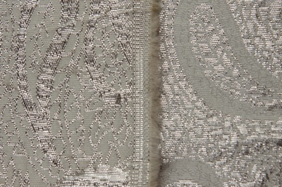 Ткань костюмная жаккард, 135 гр/м2, шир.150см, цвет белый№19 - купить в Иваново. Цена 441.94 руб.
