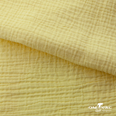 Ткань Муслин, 100% хлопок, 125 гр/м2, шир. 135 см (12-0824) цв.лимон нюд - купить в Иваново. Цена 337.25 руб.