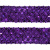 Тесьма с пайетками 12, шир. 35 мм/уп. 25+/-1 м, цвет фиолет - купить в Иваново. Цена: 1 308.30 руб.