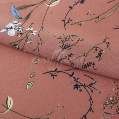 Плательная ткань "Фламенко" 2.1, 80 гр/м2, шир.150 см, принт растительный - купить в Иваново. Цена 311.05 руб.