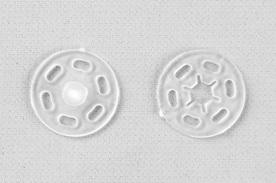 Кнопки пришивные пластиковые 15 мм, блистер 24шт, цв.-прозрачные - купить в Иваново. Цена: 68.79 руб.