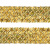 Тесьма с пайетками D16, шир. 35 мм/уп. 25+/-1 м, цвет золото - купить в Иваново. Цена: 1 281.60 руб.