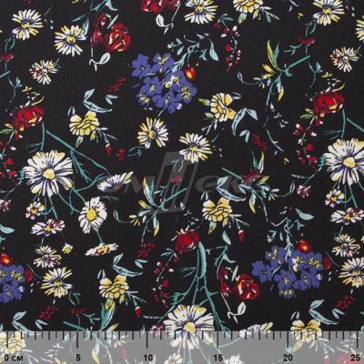 Плательная ткань "Фламенко" 6.2, 80 гр/м2, шир.150 см, принт растительный - купить в Иваново. Цена 239.03 руб.