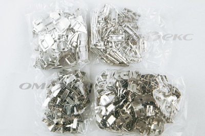 Крючки брючные 4 шипа "Стром" 144 шт. никель - купить в Иваново. Цена: 383.97 руб.