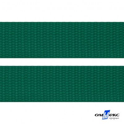 Зелёный- цв.876 -Текстильная лента-стропа 550 гр/м2 ,100% пэ шир.20 мм (боб.50+/-1 м) - купить в Иваново. Цена: 318.85 руб.