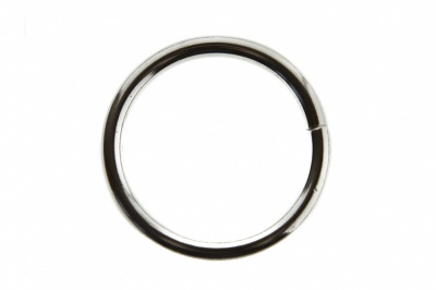 Кольцо металлическое d-32 мм, цв.-никель - купить в Иваново. Цена: 3.54 руб.