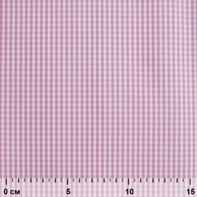 Ткань сорочечная Клетка Виши, 115 г/м2, 58% пэ,42% хл, шир.150 см, цв.1-розовый, (арт.111) - купить в Иваново. Цена 306.69 руб.