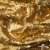 Трикотажное полотно, Сетка с пайетками,188 гр/м2, шир.140 см, цв.-тем.золото (#51) - купить в Иваново. Цена 505.15 руб.