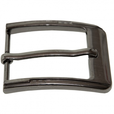 Пряжка металлическая для мужского ремня SC035#6 (шир.ремня 40 мм), цв.-тем.никель - купить в Иваново. Цена: 43.93 руб.