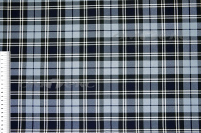 Ткань костюмная клетка Т7274 2004, 220 гр/м2, шир.150см, цвет т.синий/гол/бел - купить в Иваново. Цена 