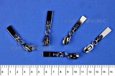 Слайдер декоративный, металлический №1/спираль Т7/никель - купить в Иваново. Цена: 6.29 руб.