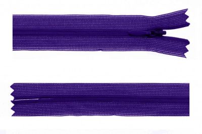 Молния потайная Т3 866, 50 см, капрон, цвет фиолетовый - купить в Иваново. Цена: 8.62 руб.