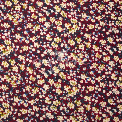 Плательная ткань "Софи" 5.1, 75 гр/м2, шир.150 см, принт растительный - купить в Иваново. Цена 243.96 руб.