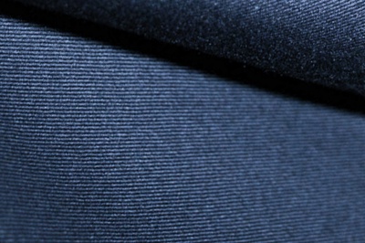 Ткань костюмная 8874/3, цвет темно-синий, 100% полиэфир - купить в Иваново. Цена 433.60 руб.