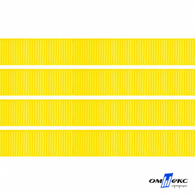 Репсовая лента 020, шир. 6 мм/уп. 50+/-1 м, цвет жёлтый - купить в Иваново. Цена: 88.45 руб.