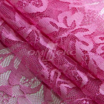 Кружевное полотно стрейч XD-WINE, 100 гр/м2, шир.150см, цвет розовый - купить в Иваново. Цена 1 869.99 руб.