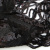 Трикотажное полотно с пайетками, шир.130 см, #311-бахрома чёрная - купить в Иваново. Цена 1 183.35 руб.