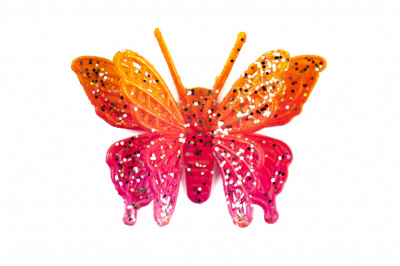 Бабочка декоративная пластиковая #10 - купить в Иваново. Цена: 7.09 руб.