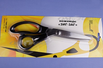 Ножницы ЗИГ-ЗАГ "MAXWELL" 230 мм - купить в Иваново. Цена: 1 041.25 руб.