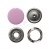 Кнопка рубашечная (закрытая) 9,5мм - эмаль, цв.003 - розовый - купить в Иваново. Цена: 5.74 руб.
