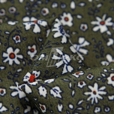Плательная ткань "Фламенко" 11.2, 80 гр/м2, шир.150 см, принт растительный - купить в Иваново. Цена 259.21 руб.