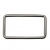 Рамка металлическая прямоугольная, 40 х 15 мм- тём.никель - купить в Иваново. Цена: 4.60 руб.
