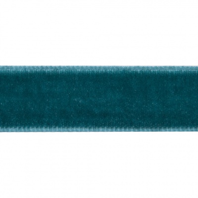 Лента бархатная нейлон, шир.12 мм, (упак. 45,7м), цв.65-изумруд - купить в Иваново. Цена: 392 руб.