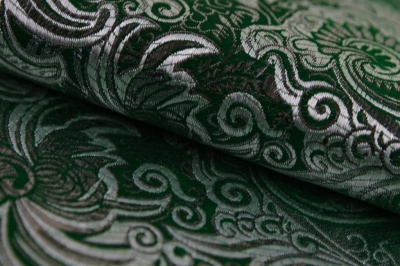 Ткань костюмная жаккард, 135 гр/м2, шир.150см, цвет зелёный№4 - купить в Иваново. Цена 441.94 руб.