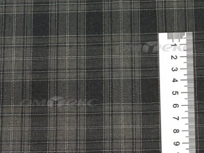 Ткань костюмная клетка 25235 2004, 185 гр/м2, шир.150см, цвет серый/бел - купить в Иваново. Цена 