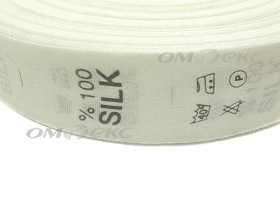 Состав и уход за тк.100% Silk (1000 шт) - купить в Иваново. Цена: 520.46 руб.