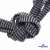 Шнурки #107-07, плоские 130 см, двухцветные цв.серый/чёрный - купить в Иваново. Цена: 23.03 руб.